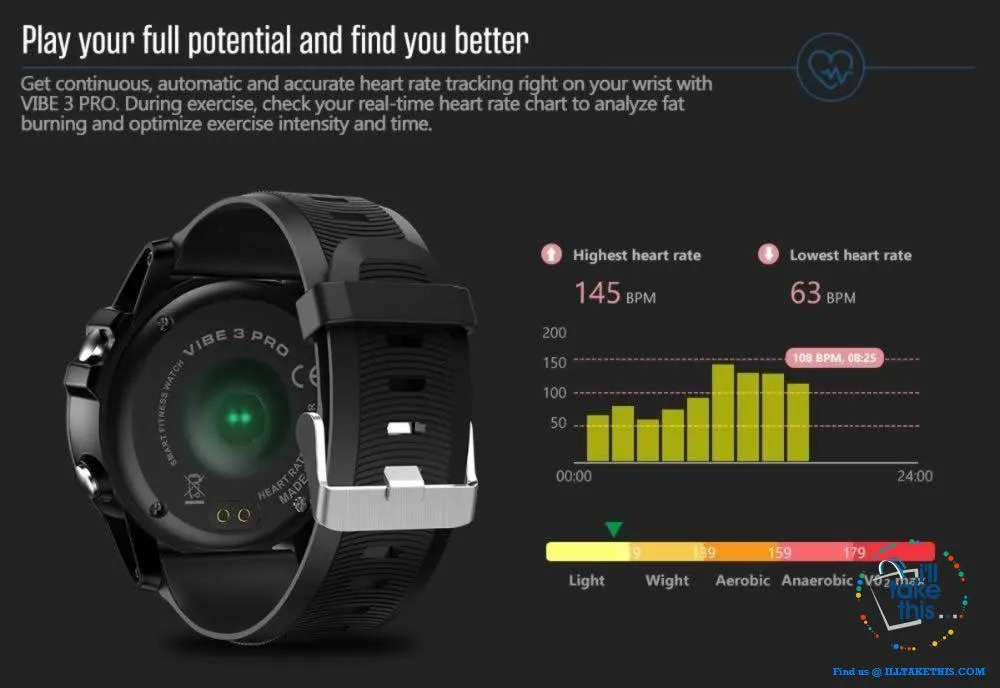 ⌚️ Smartwatch PRO 3 Color Touchscreen Display Sports Watch 50mm/1.3" Face, Suit iOS & Android Phones