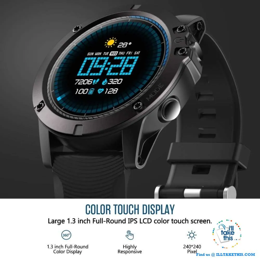 ⌚️ Smartwatch PRO 3 Color Touchscreen Display Sports Watch 50mm/1.3" Face, Suit iOS & Android Phones
