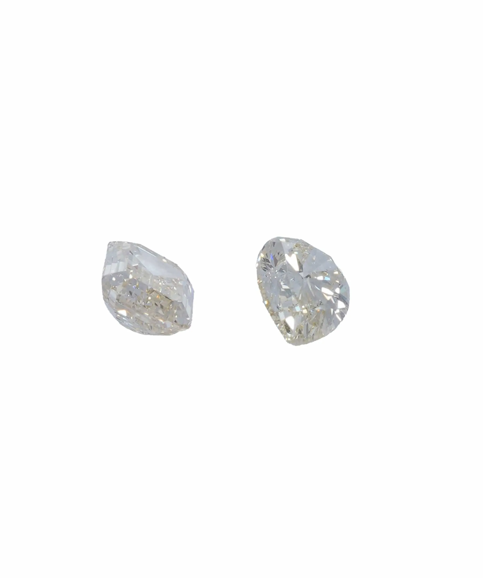 0.68 ct PEAR & EMERALD NATURAL LIGHT FANCY ORANGE DIAMOND SET OF 2 ANL-S20-21