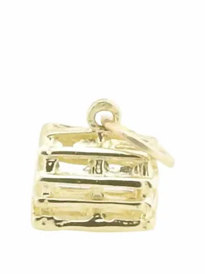 14 karat yellow gold lobster trap charm
