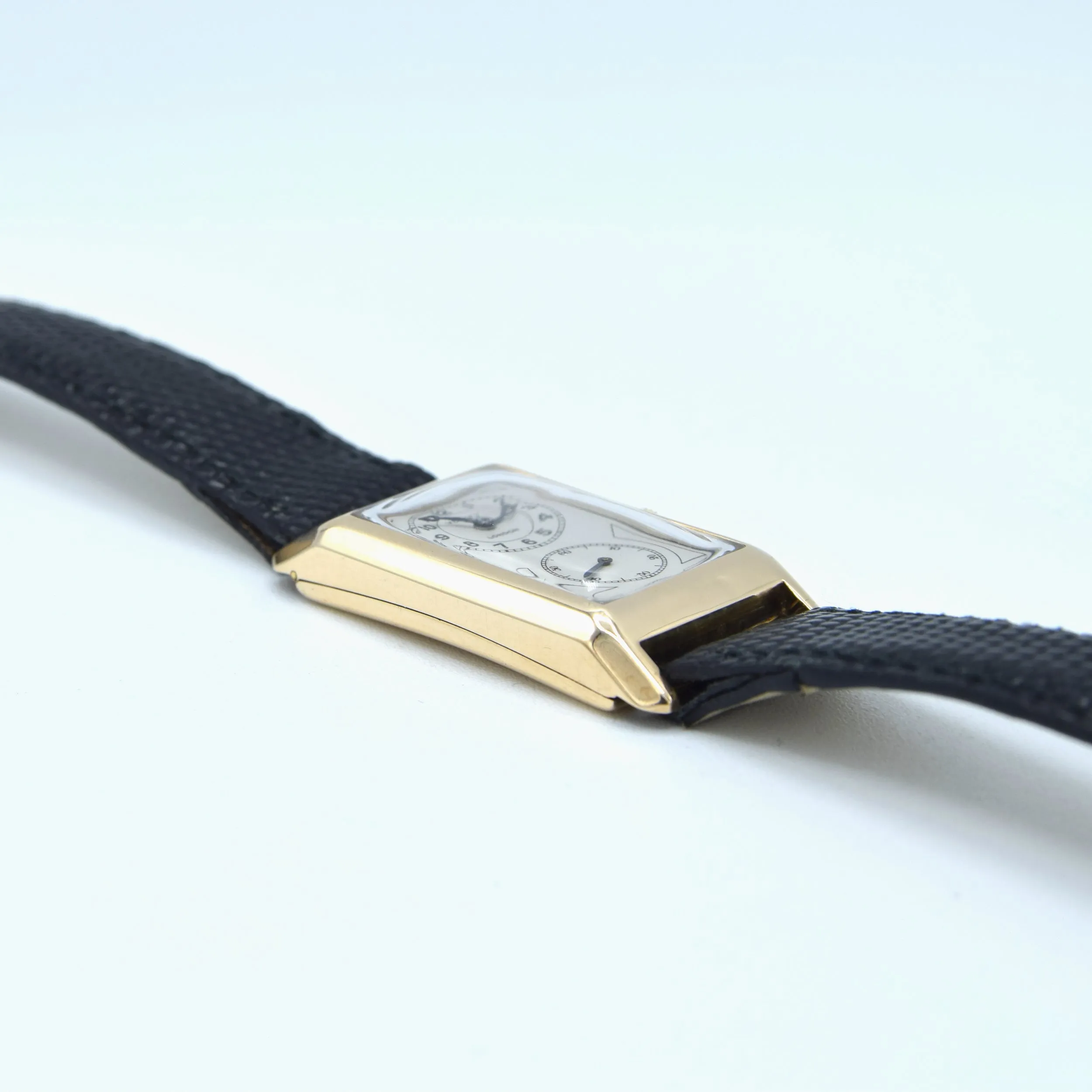 1933 Vertex of London Exquisite Doctors Duo Dial Wristwatch in solid 9ct Gold English Made Case