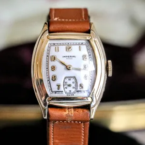 1941 IMPERIAL Watch Model 144 Cal. 1046 17 Jewels Vintage Wristwatch NOS!