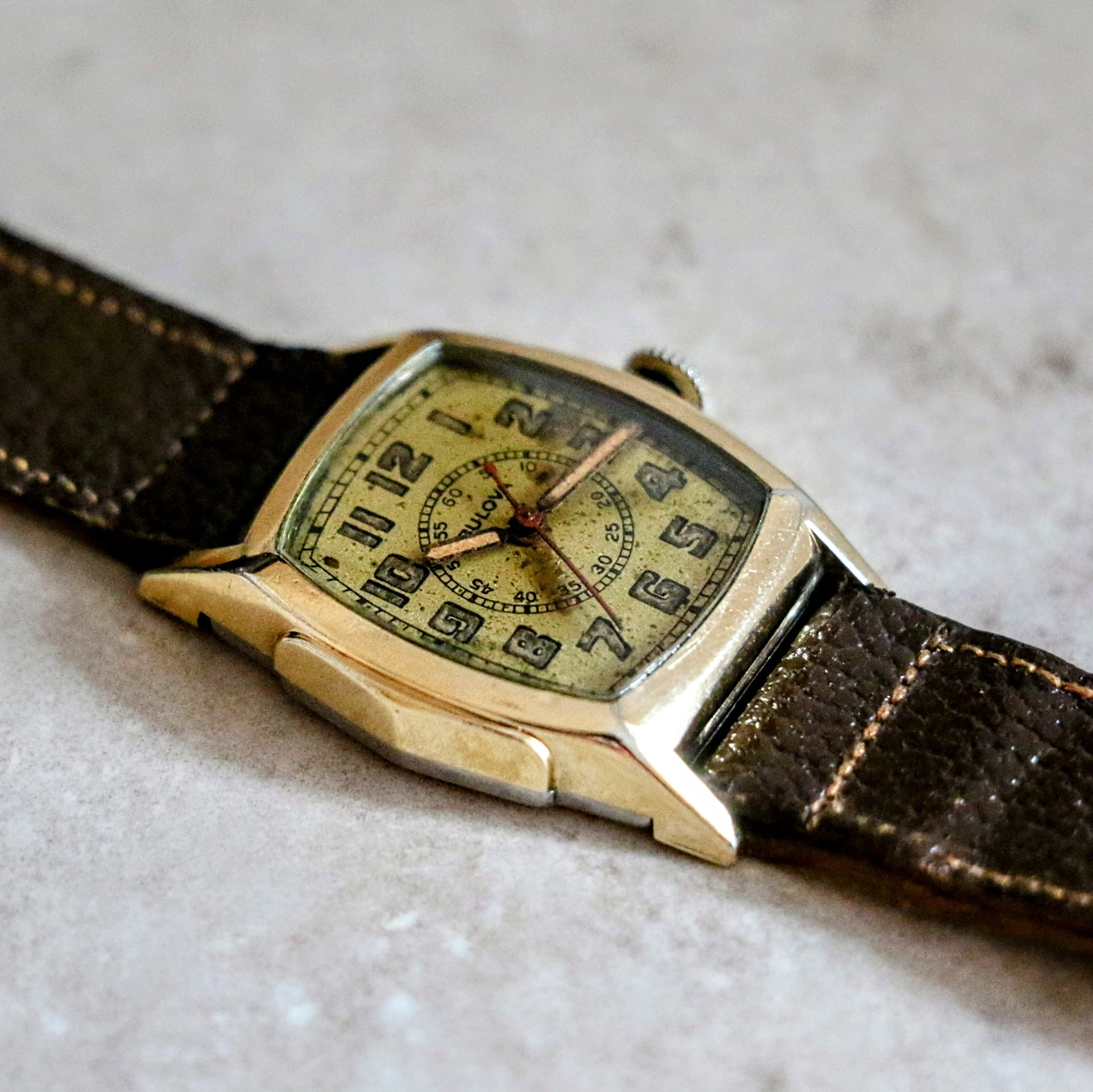 1943 BULOVA WWII Medical Officer Wristwatch Cal. 10BA 17 Jewels Doctors Watch