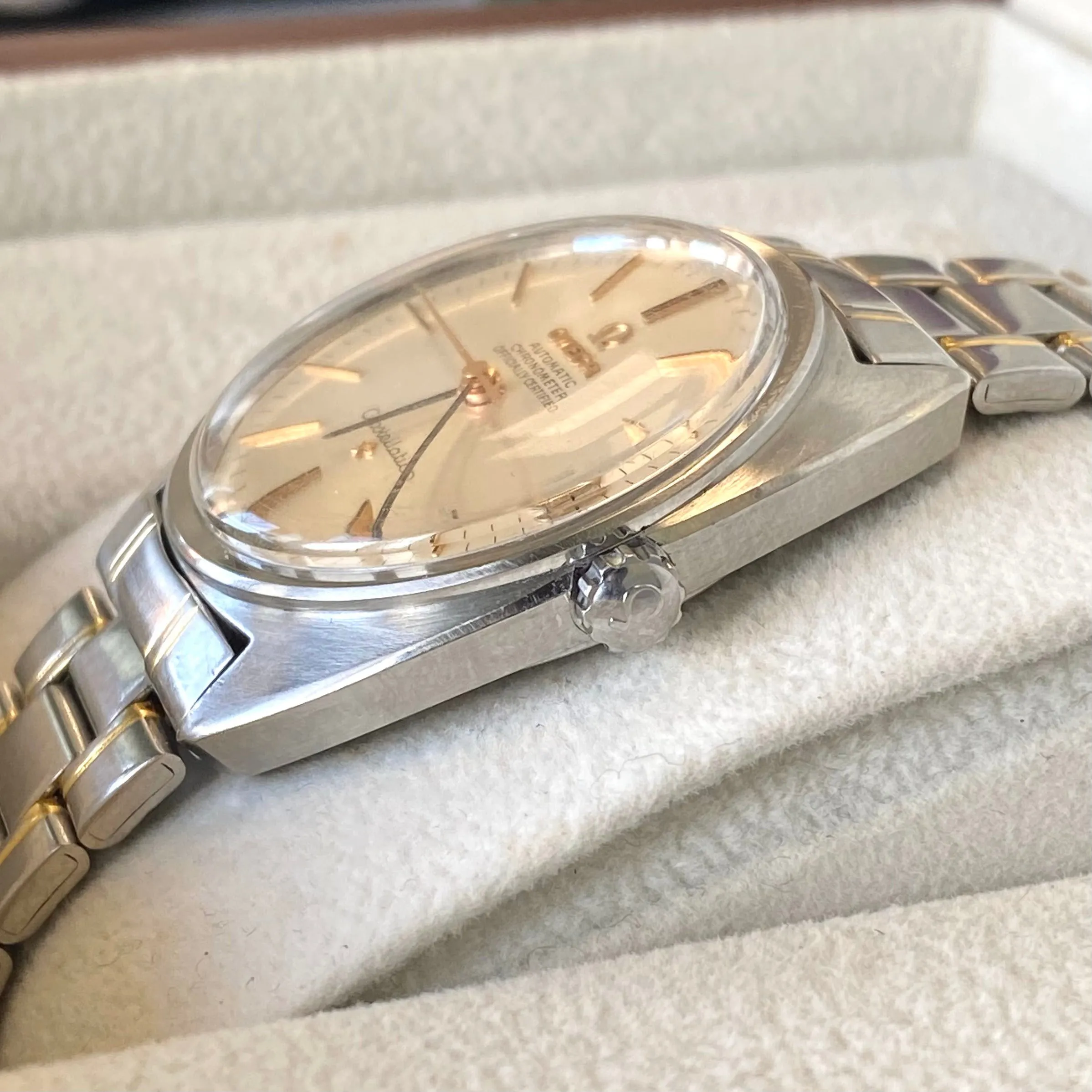 1967 OMEGA Constellation Automatic Watch Ref. 168.017 Cal. 564 Wristwatch ALL S.S. Original Bracelet - IN BOX!