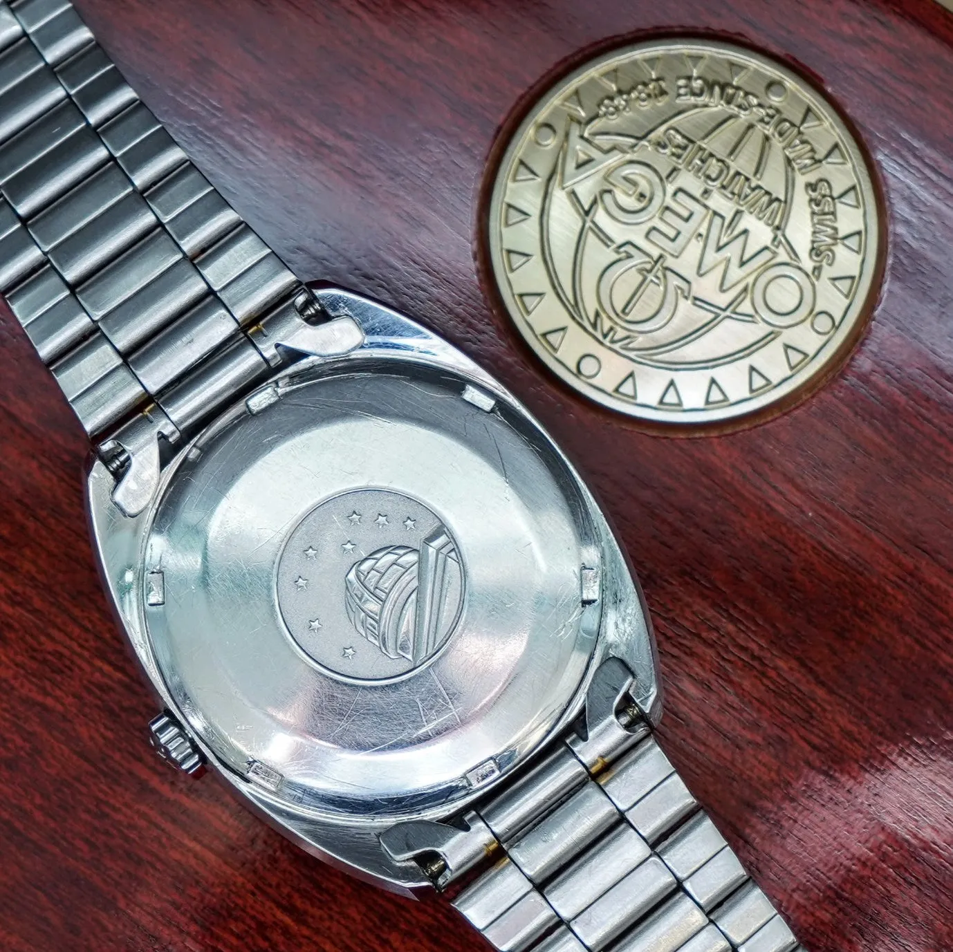 1967 OMEGA Constellation Automatic Watch Ref. 168.017 Cal. 564 Wristwatch ALL S.S. Original Bracelet - IN BOX!