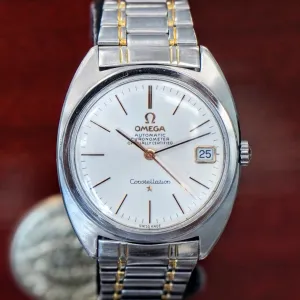 1967 OMEGA Constellation Automatic Watch Ref. 168.017 Cal. 564 Wristwatch ALL S.S. Original Bracelet - IN BOX!