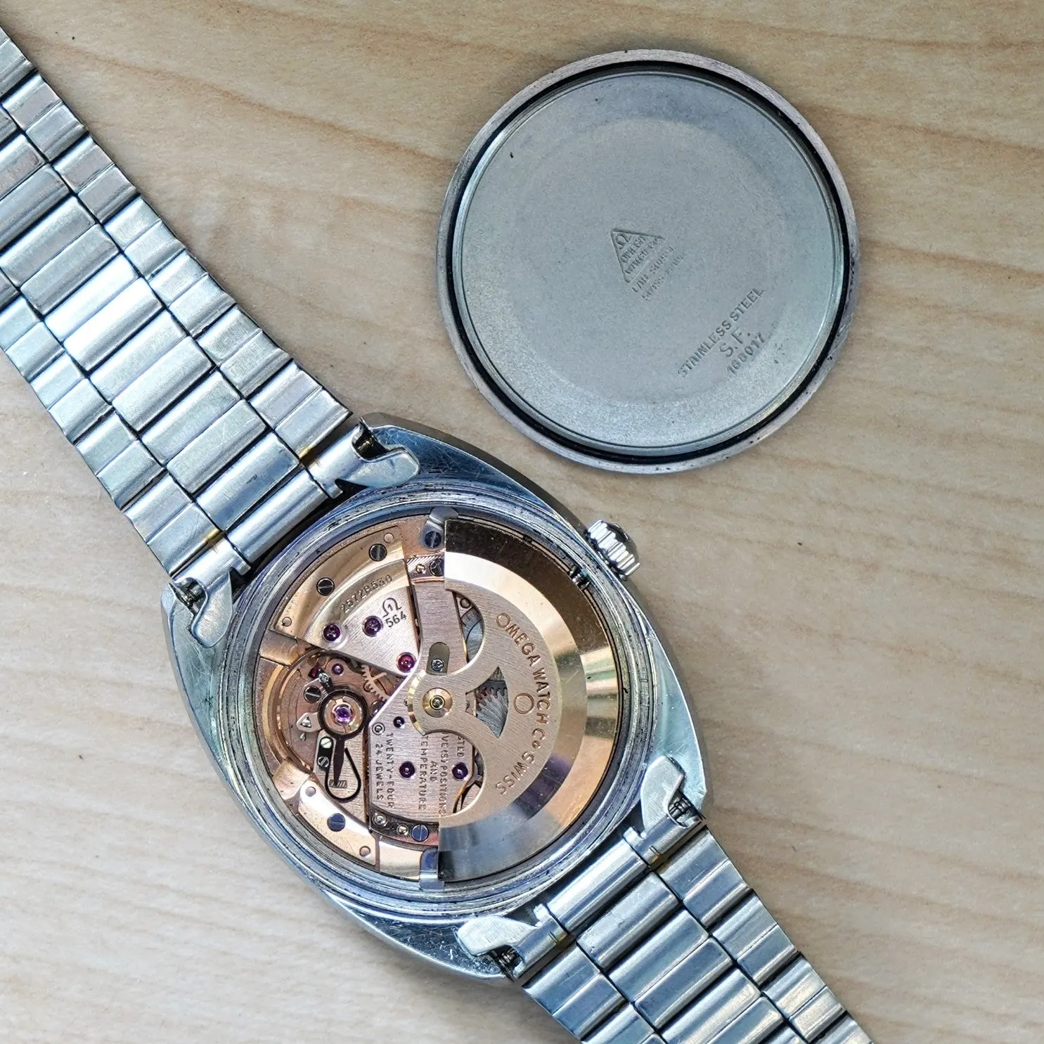 1967 OMEGA Constellation Automatic Watch Ref. 168.017 Cal. 564 Wristwatch ALL S.S. Original Bracelet - IN BOX!