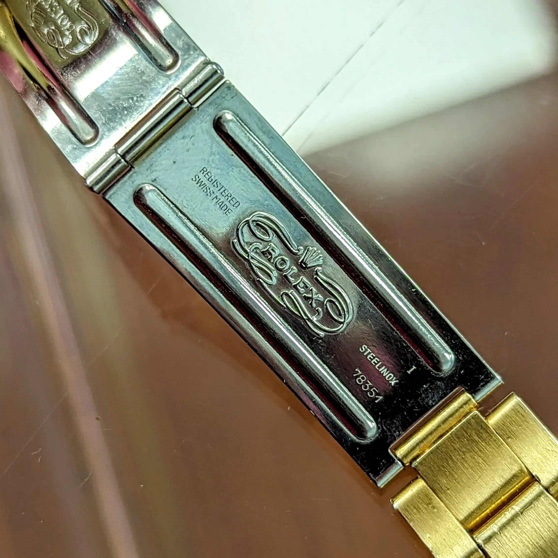 1985 ROLEX Oyster Perpetual Date 34mm Wristwatch Ref. 15505 Cal. 3035 27 Jewels Roman Numerals Dial Vintage Watch