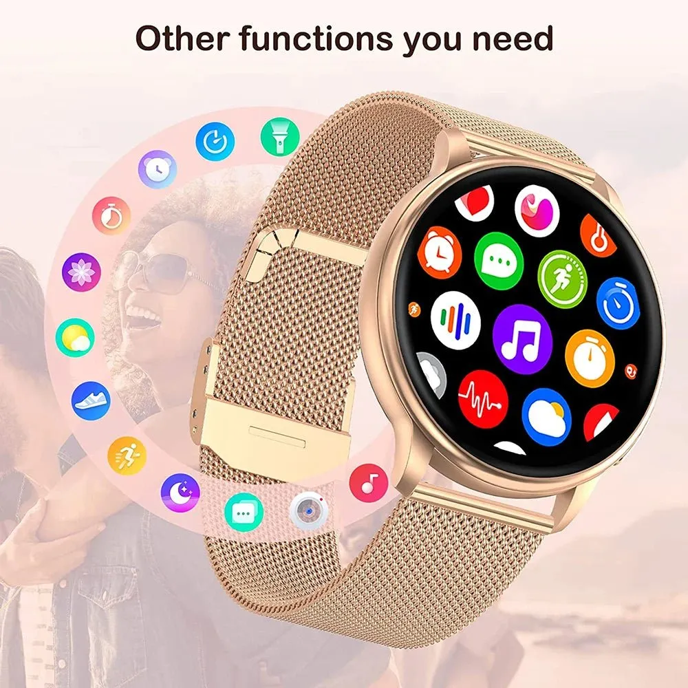 2023 Bluetooth Call Smart Watch Women Custom Dial Watches Men Sport Fitness Tracker Heart Rate Smartwatch For Android IOS