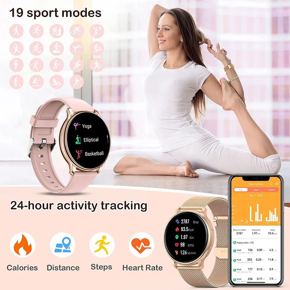 2023 Bluetooth Call Smart Watch Women Custom Dial Watches Men Sport Fitness Tracker Heart Rate Smartwatch For Android IOS