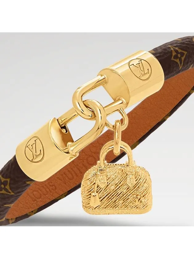 Alma Charm Bracelet Gold Brown