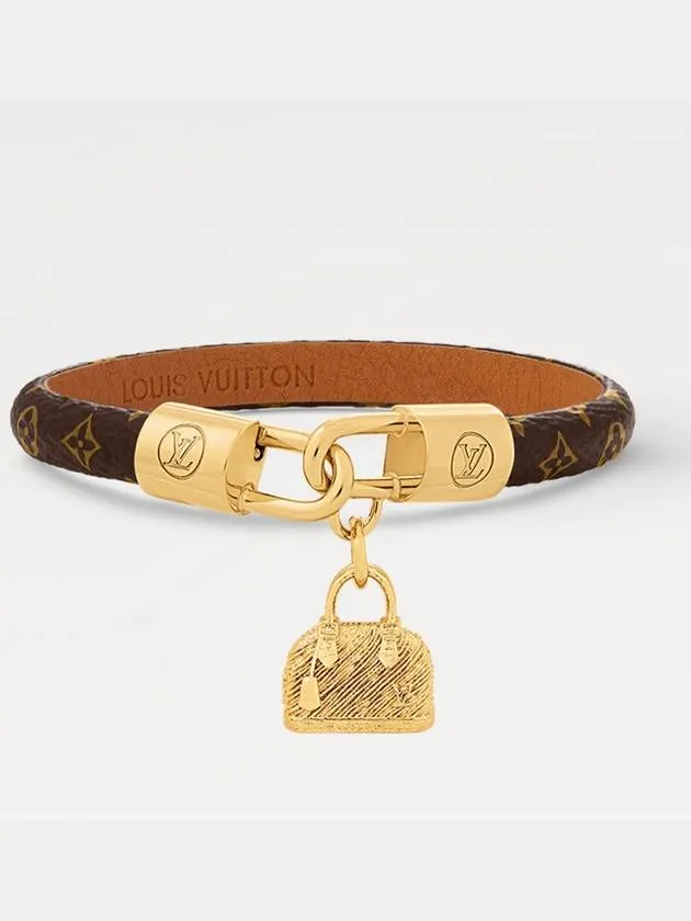 Alma Charm Bracelet Gold Brown