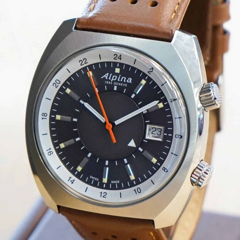 ALPINA Startimer Pilot Heritage GMT Watch AL-555XS4H6 Swiss Automatic Wristwatch