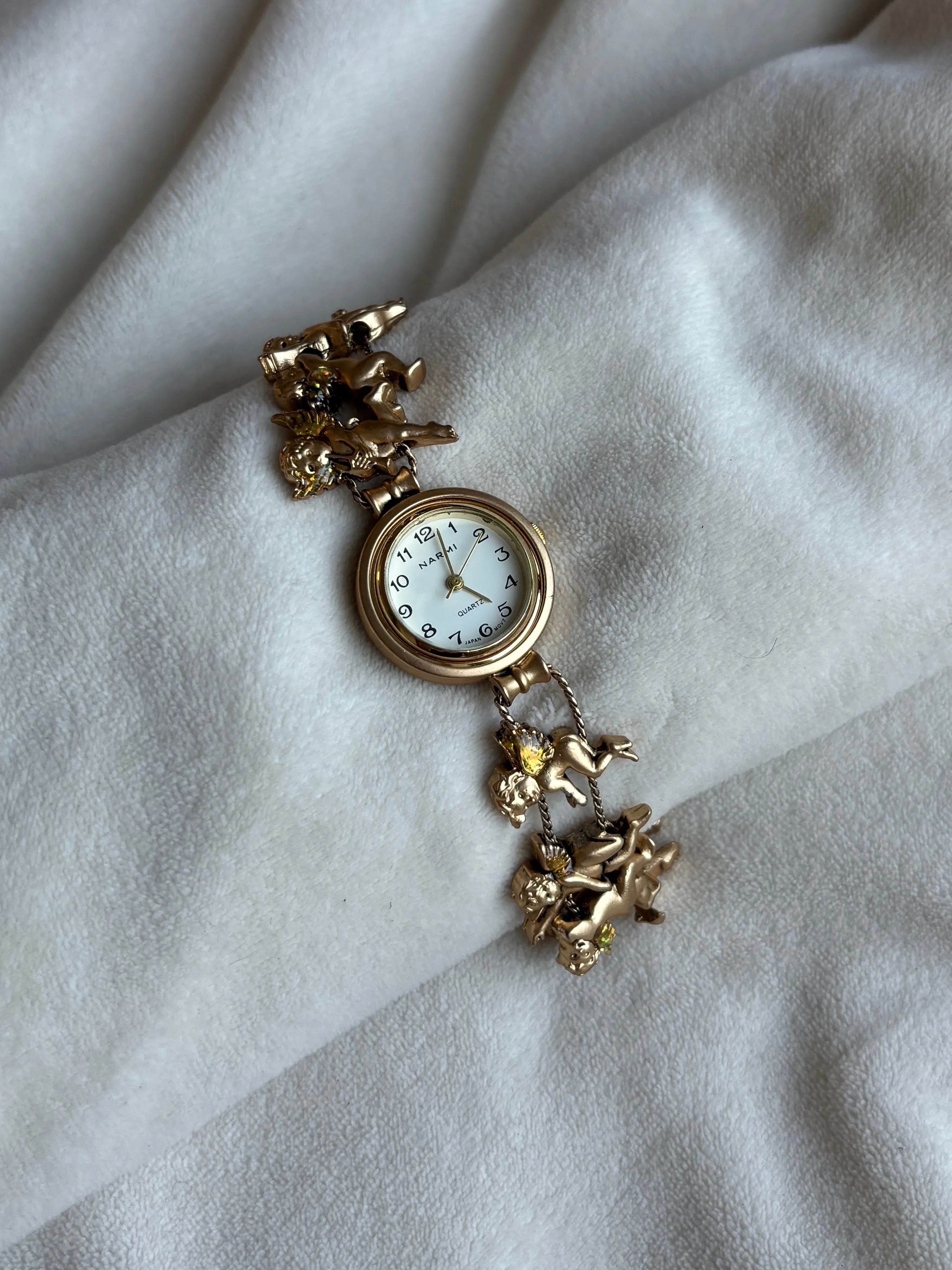 Angel Baby Sliding Charm Watch