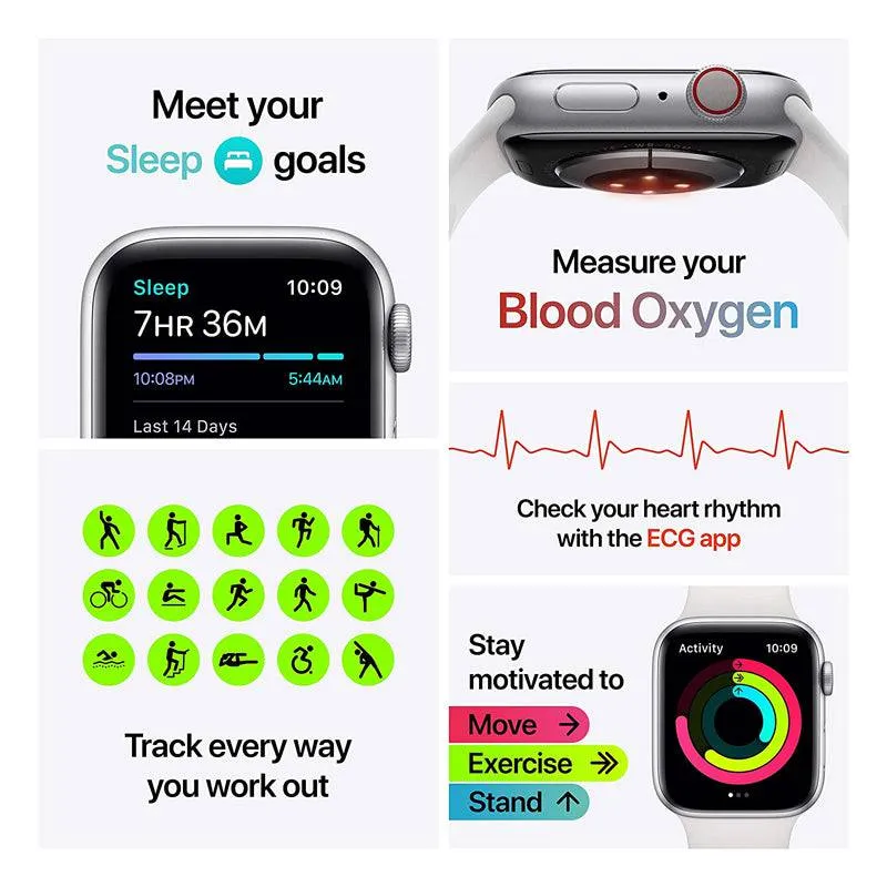 Apple Watch Series 6 - OLED / 32GB / 44mm / Bluetooth / Wi-FI / Cellular / Gold