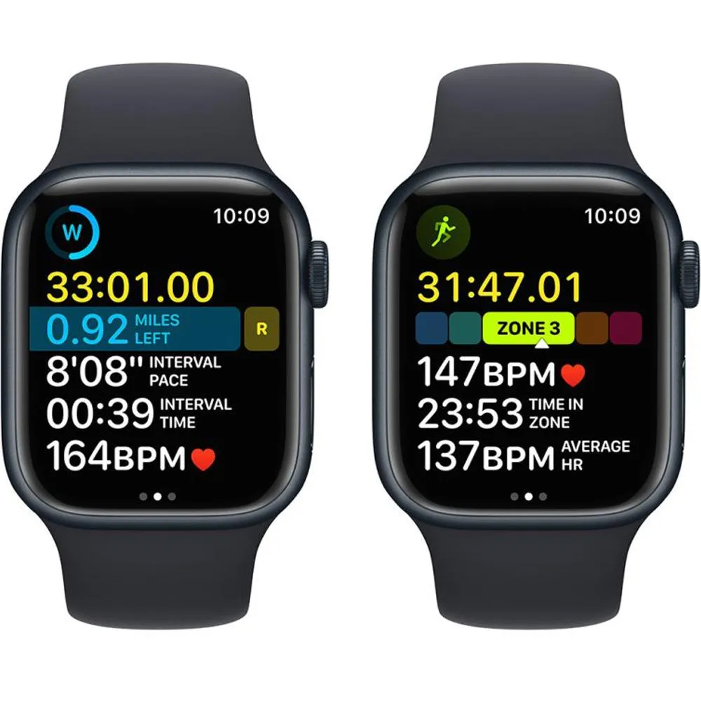 Apple Watch Series 8 [GPS 41mm] Smart Watch Midnight Aluminum Case & Sport Band