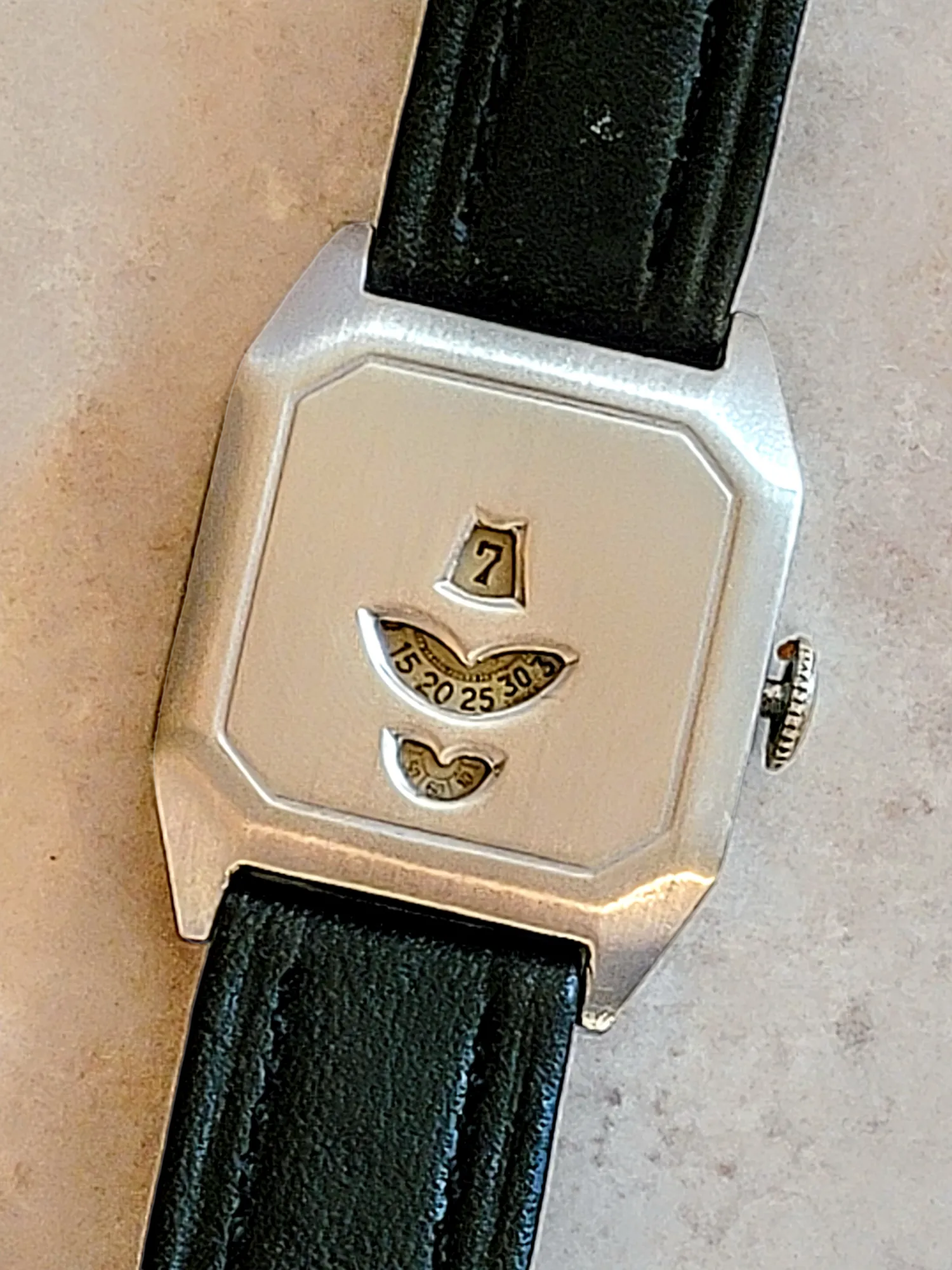 Art Deco JUMP HOUR Wristwatch By Rado Cal. AS 340 Swiss 1920's