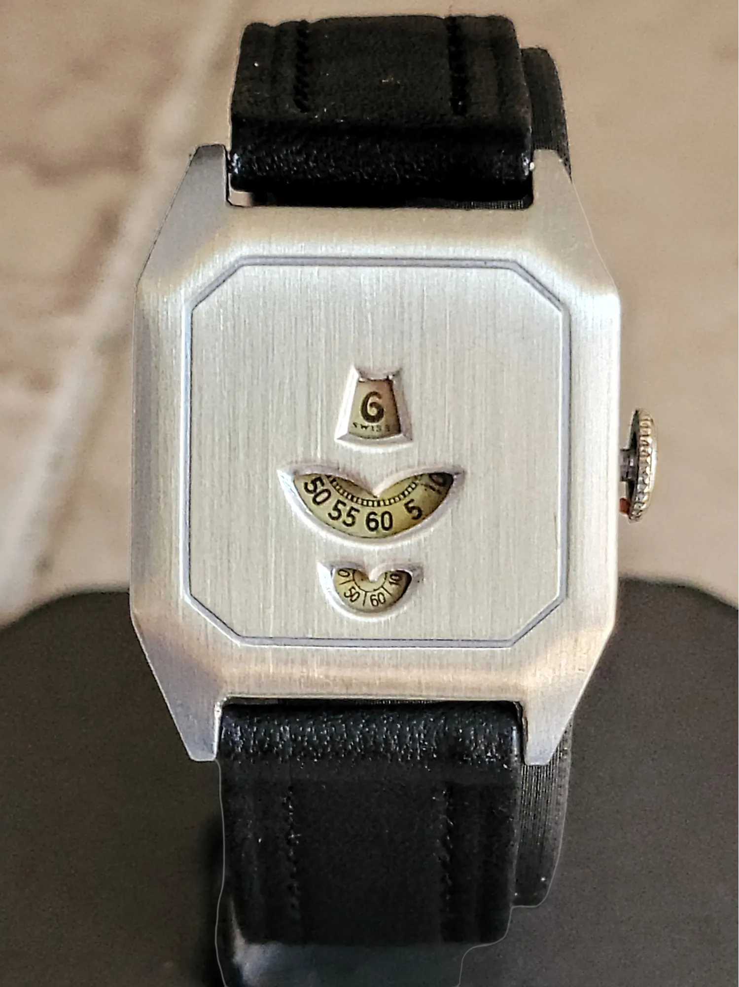 Art Deco JUMP HOUR Wristwatch By Rado Cal. AS 340 Swiss 1920's