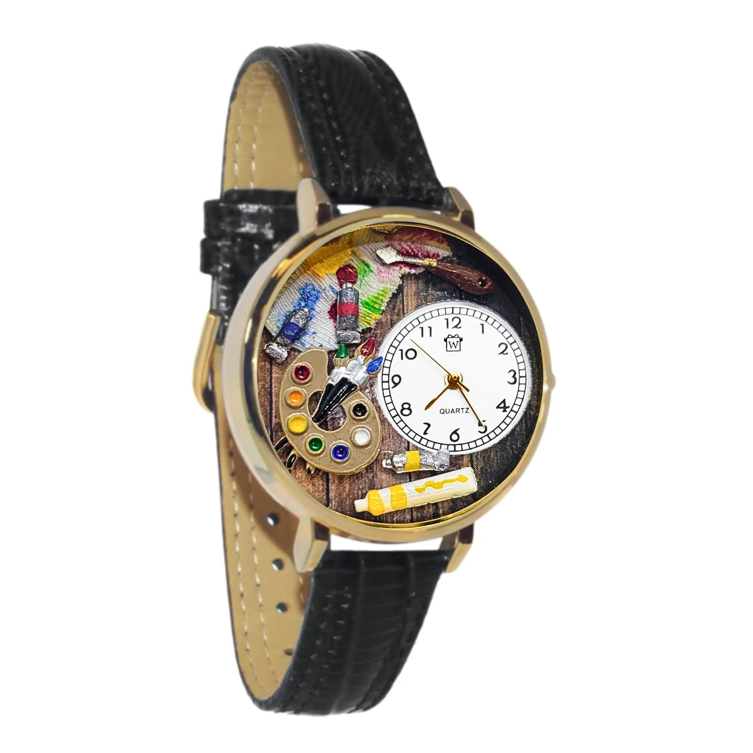 Artist Palette Rich and Rustic 3D Watch Large Style