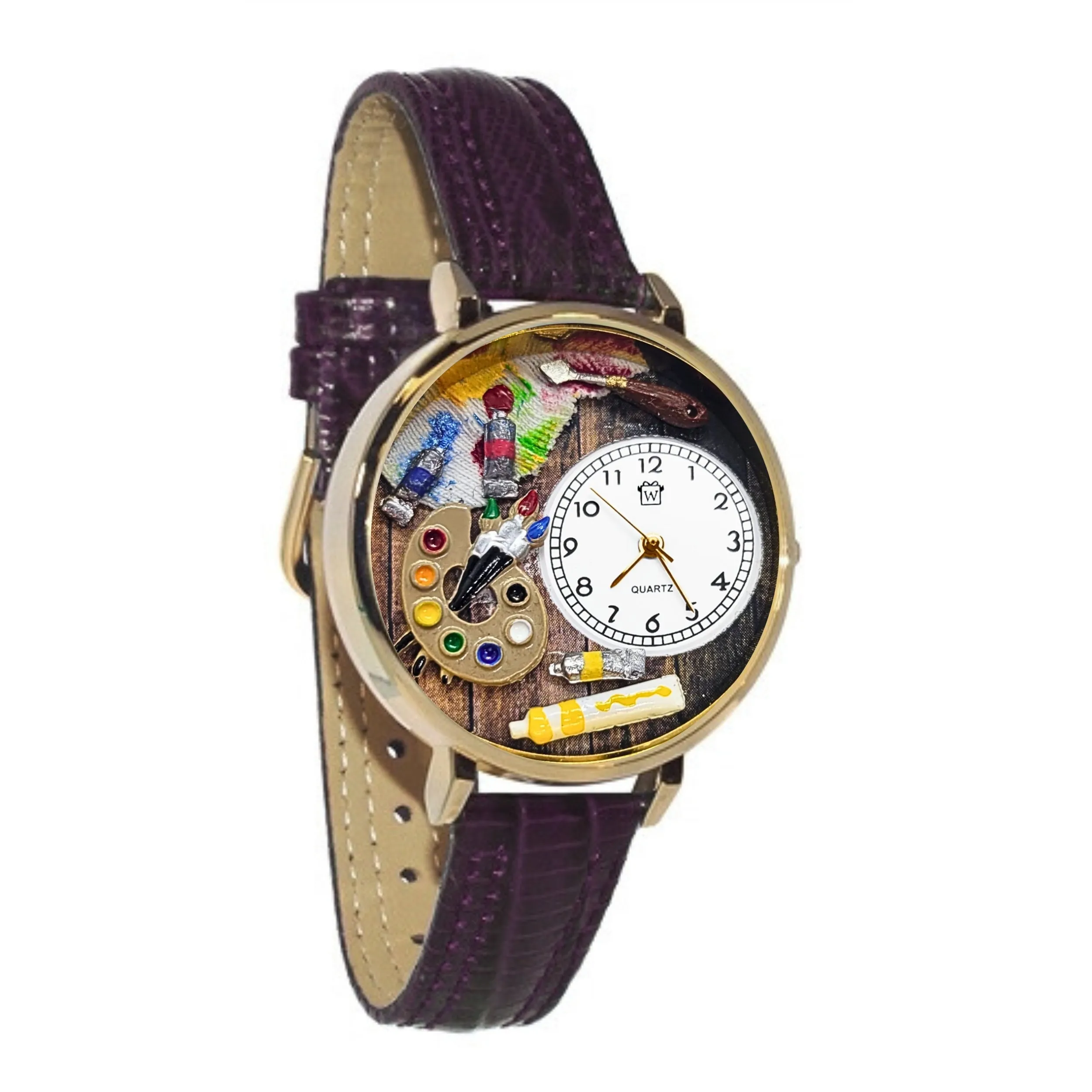 Artist Palette Rich and Rustic 3D Watch Large Style