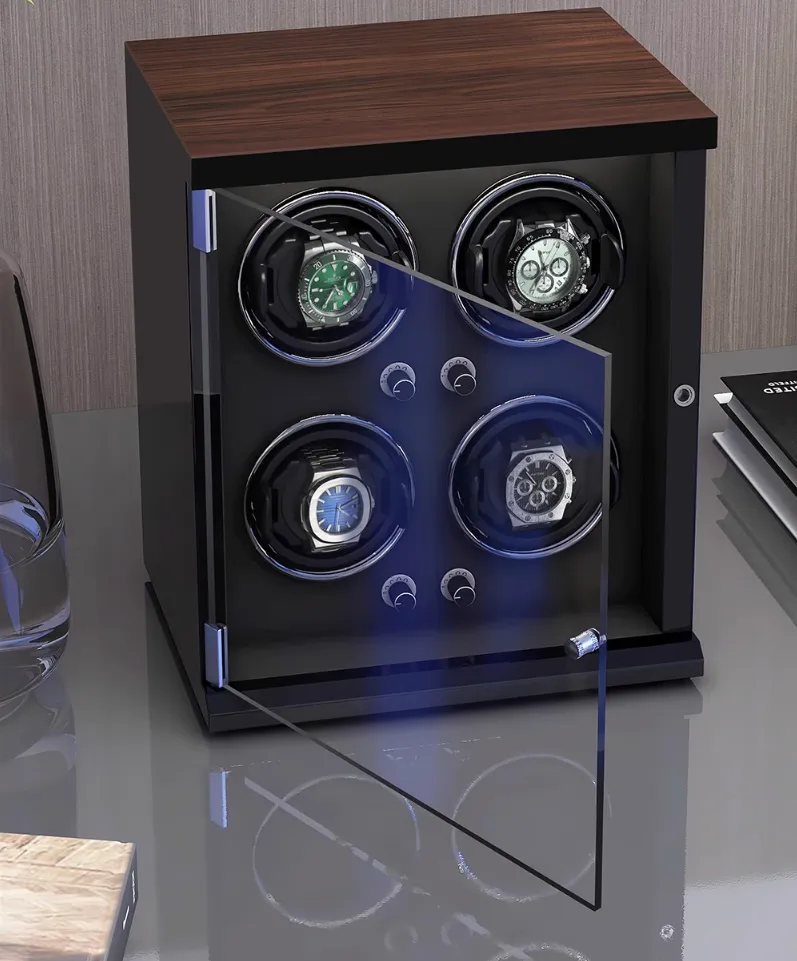 Automatic Mechanical Watch Winder Box for 12 Watch Vertical