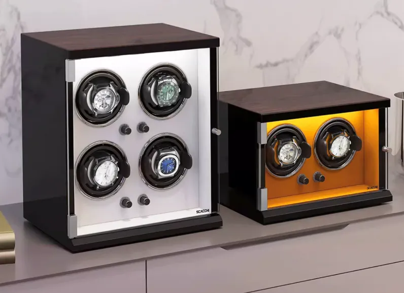Automatic Mechanical Watch Winder Box for 12 Watch Vertical