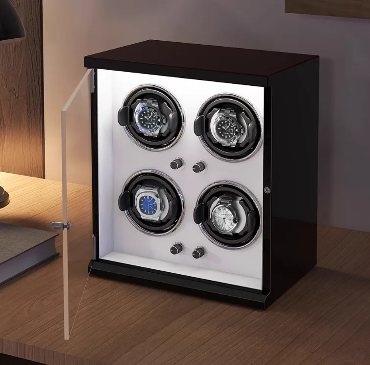 Automatic Mechanical Watch Winder Box for 12 Watch Vertical