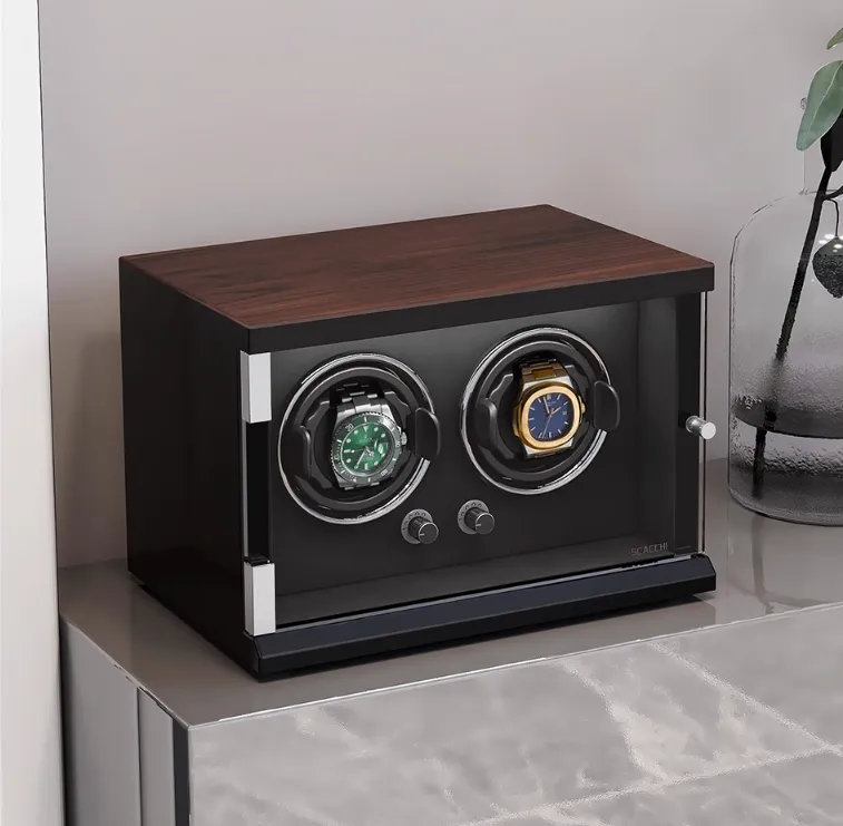 Automatic Mechanical Watch Winder Box for 9 Watch Vertical