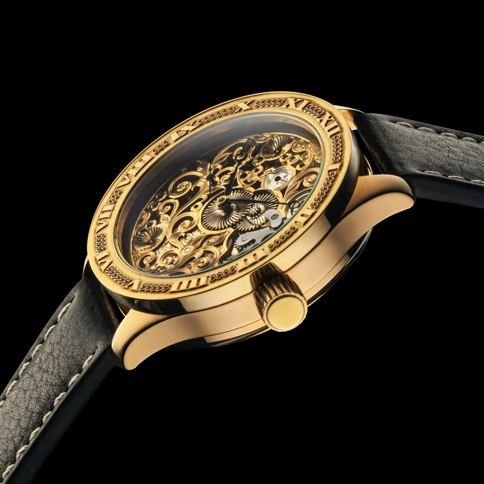 BAROQUE Men's Artisan Wristwatch 1923 Vintage Mechanical Movement