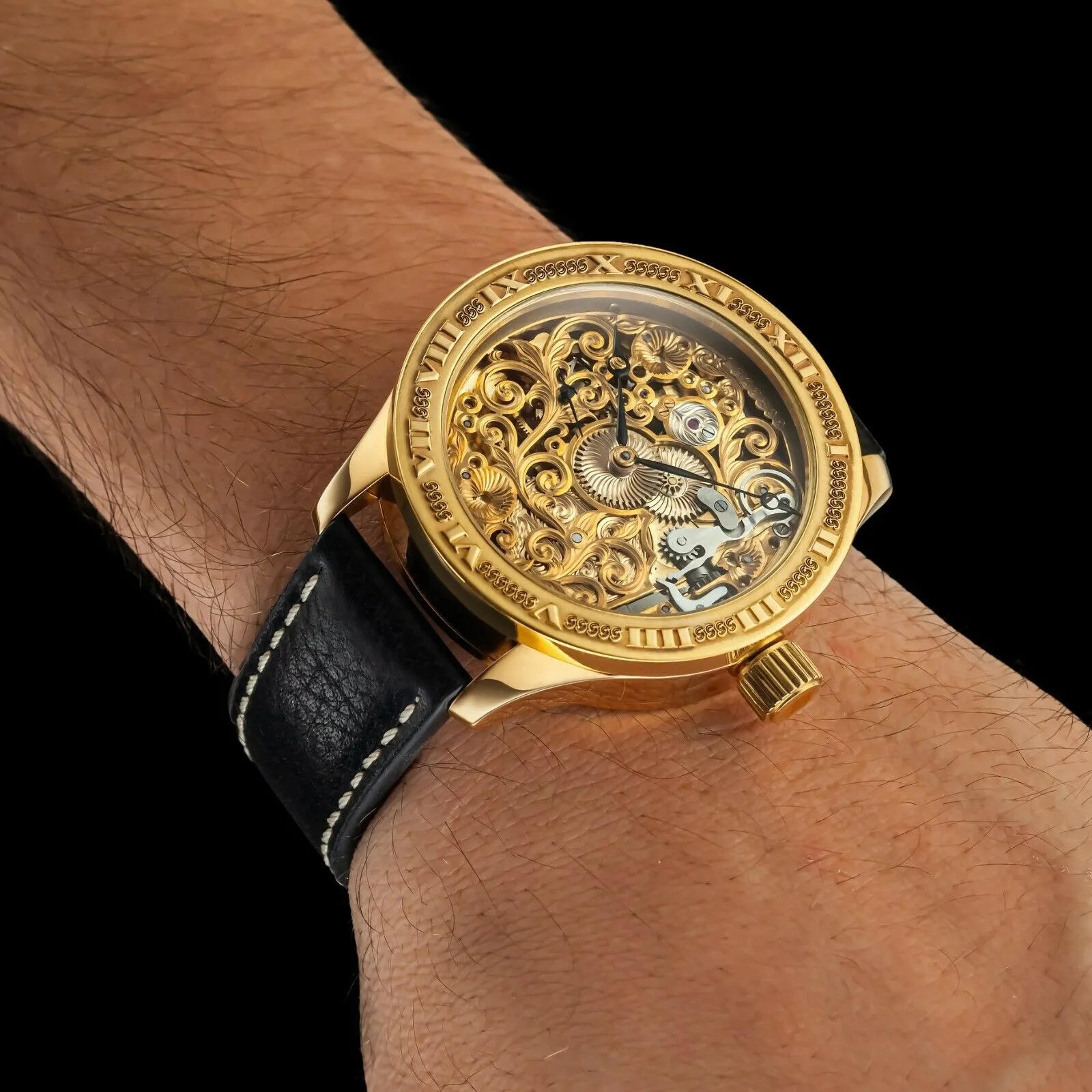 BAROQUE Men's Artisan Wristwatch 1923 Vintage Mechanical Movement