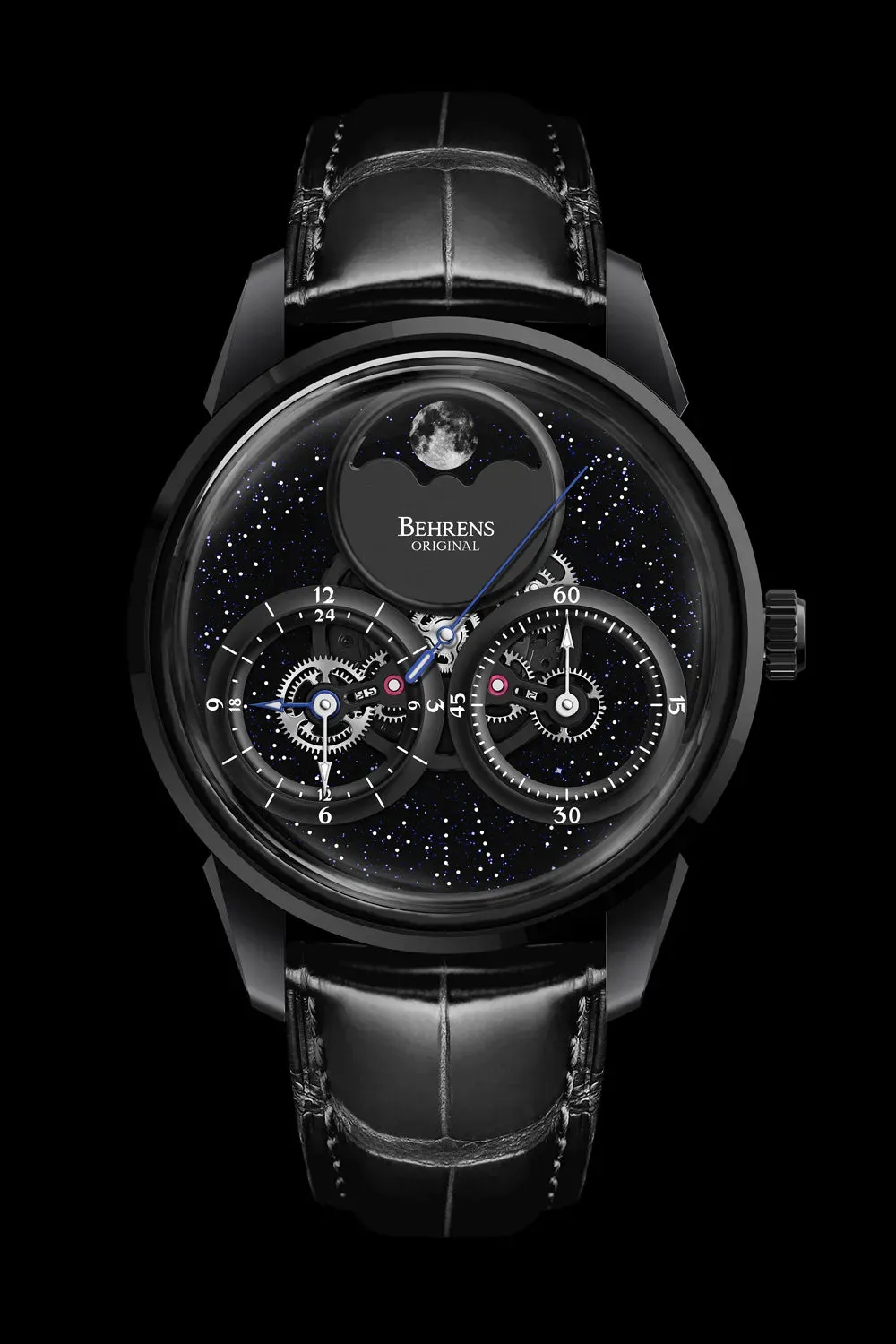 BEHRENS "CONSTELLER" AUTOMATIC BLUE AVENTURINE PVD