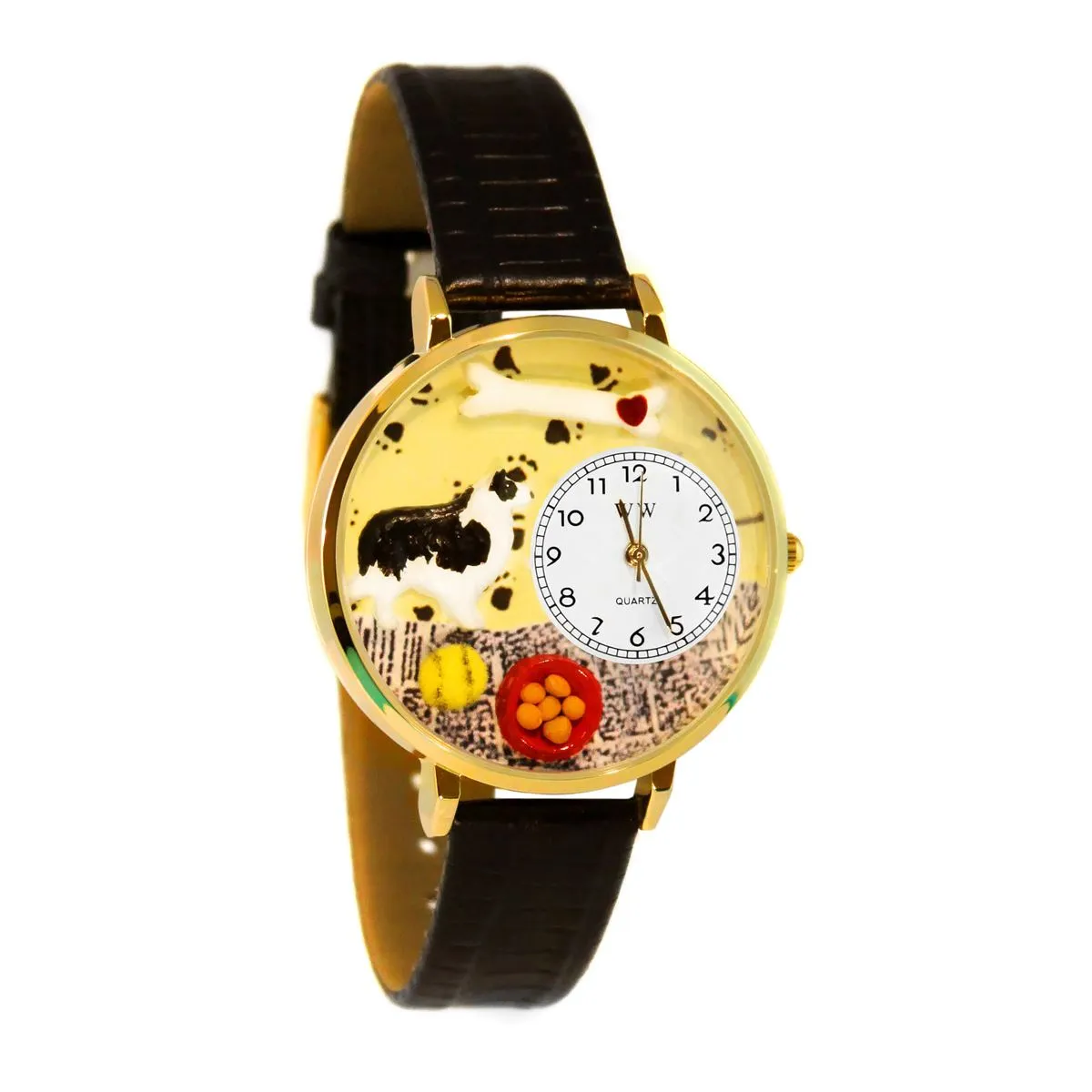 Border Collie 3D Dog Watch Large Style