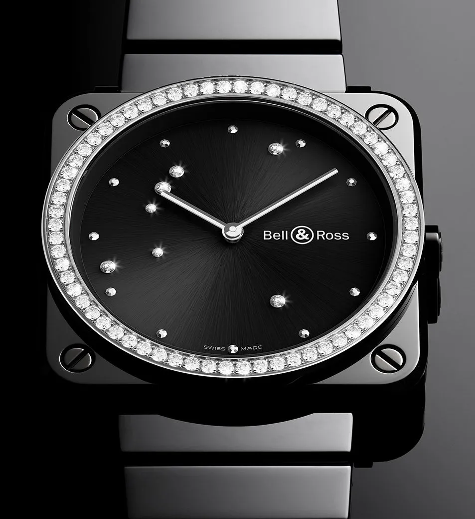 BR Watch BRS Diamond Eagle Black D