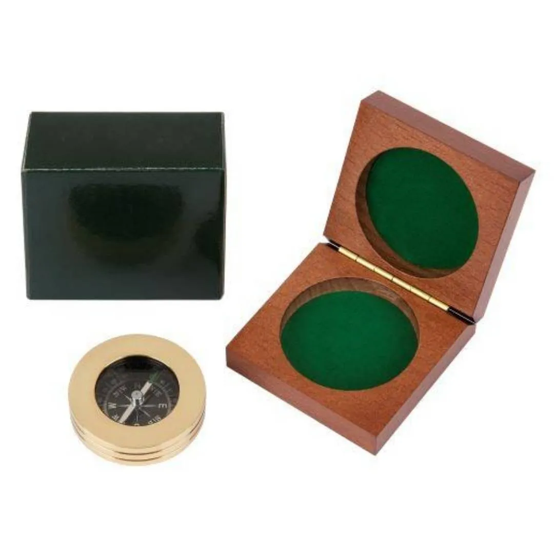 Brass Pocket Compass - Add Engraving
