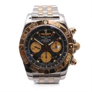 Breitling Steel & Yellow Gold Chronomat 44 Watch - Ref: CB0110