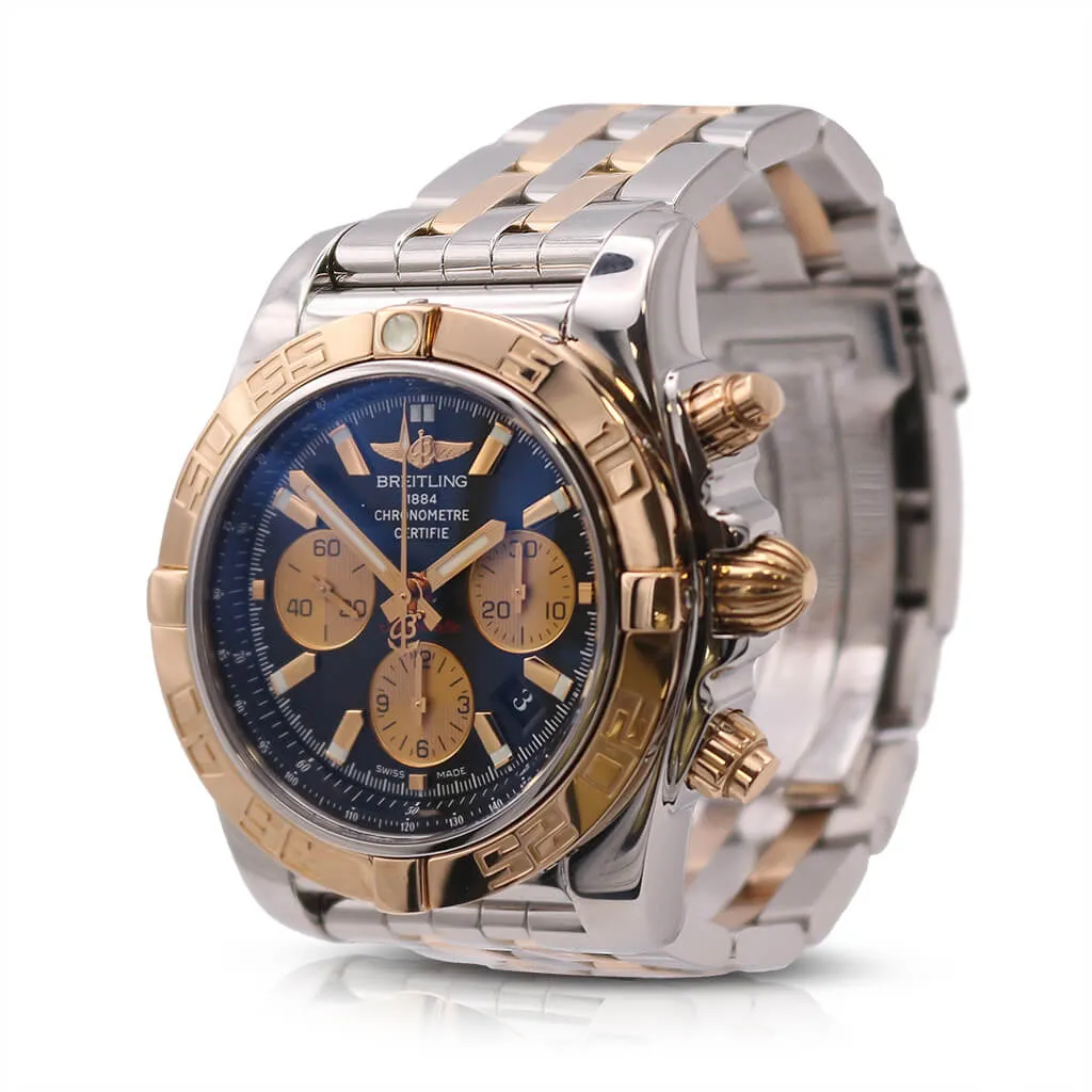 Breitling Steel & Yellow Gold Chronomat 44 Watch - Ref: CB0110