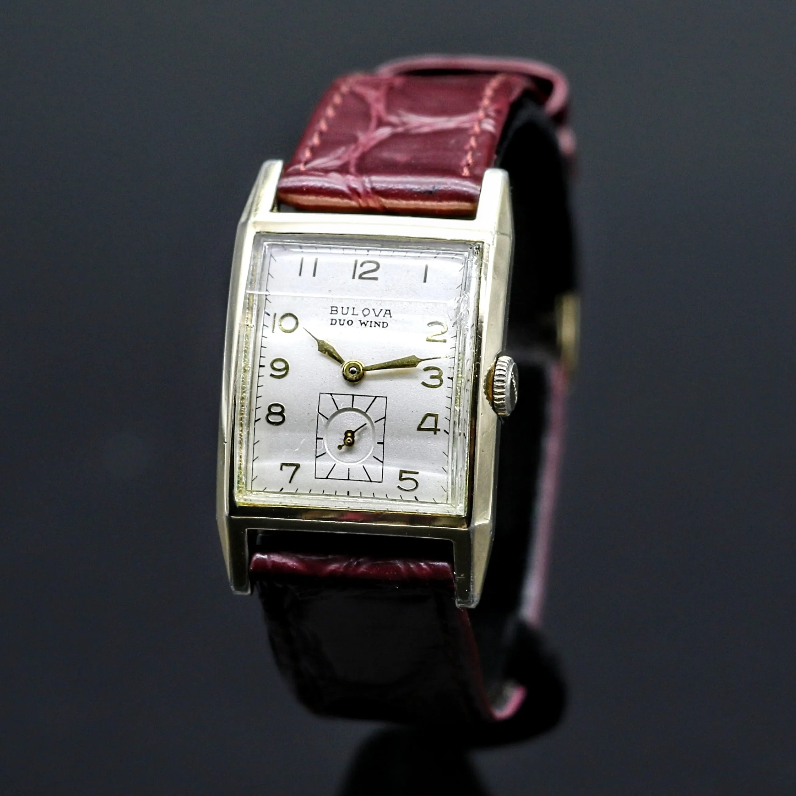 BULOVA 1951 DUO WIND Automatic Wristwatch Cal. 9AB Swiss Made Watch