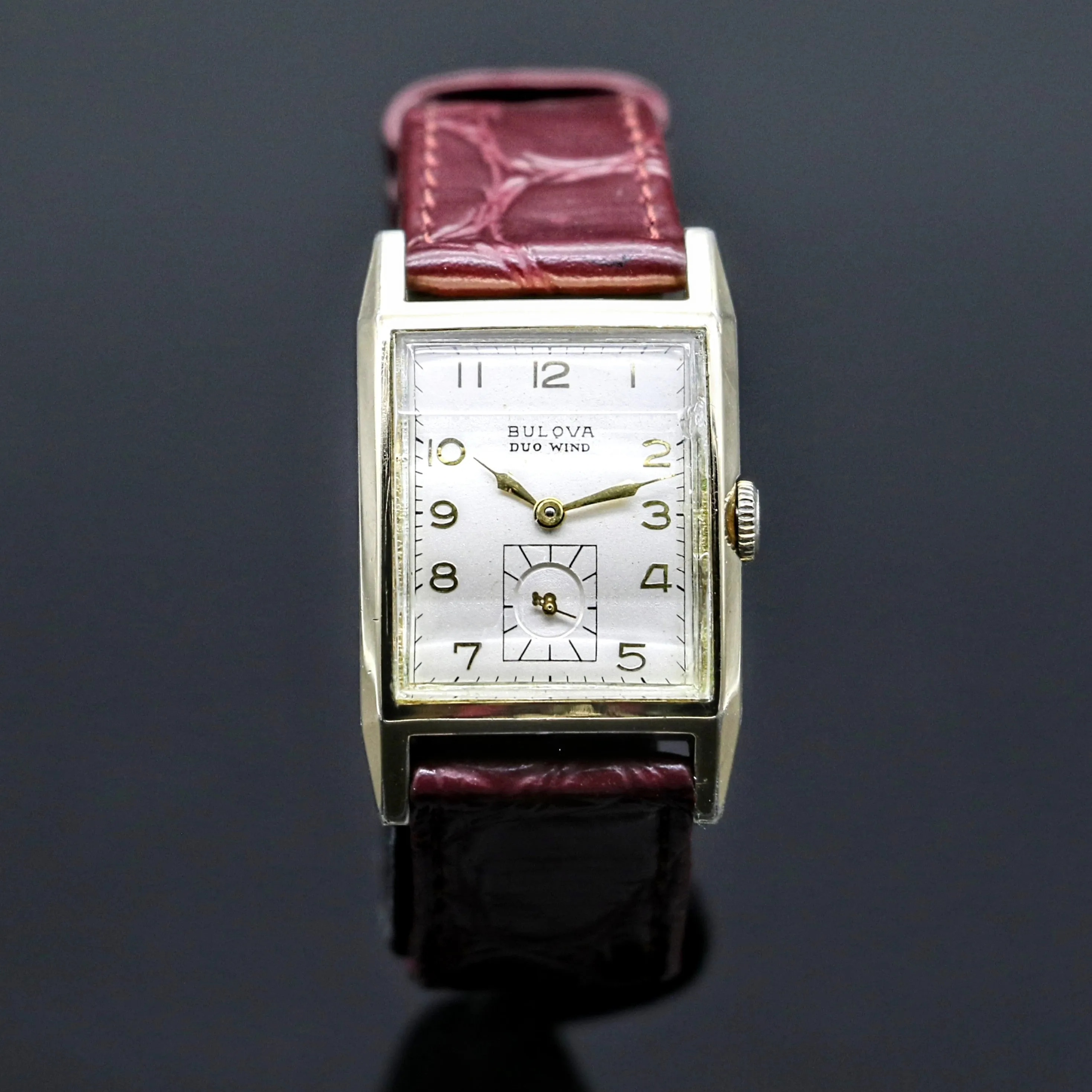 BULOVA 1951 DUO WIND Automatic Wristwatch Cal. 9AB Swiss Made Watch