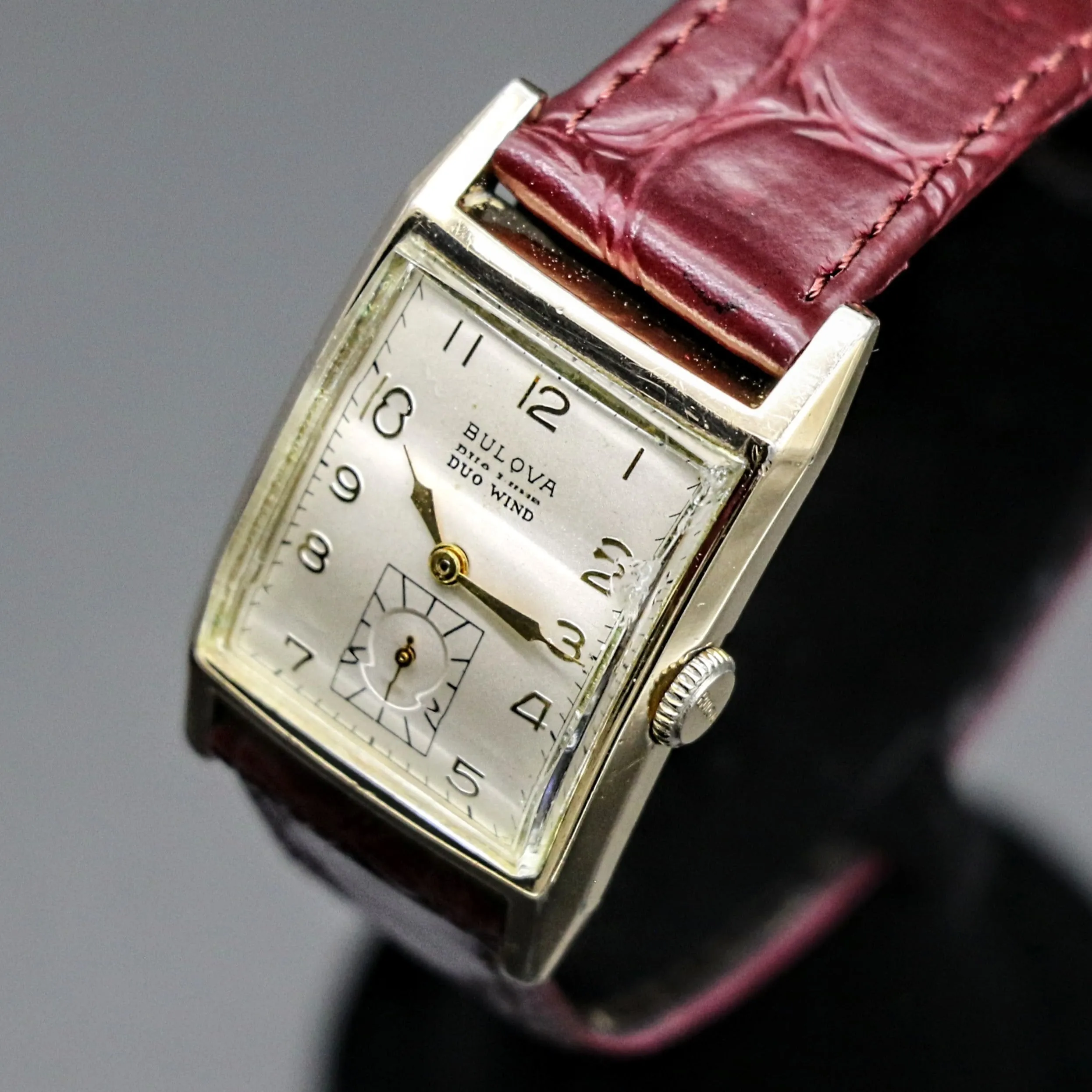 BULOVA 1951 DUO WIND Automatic Wristwatch Cal. 9AB Swiss Made Watch