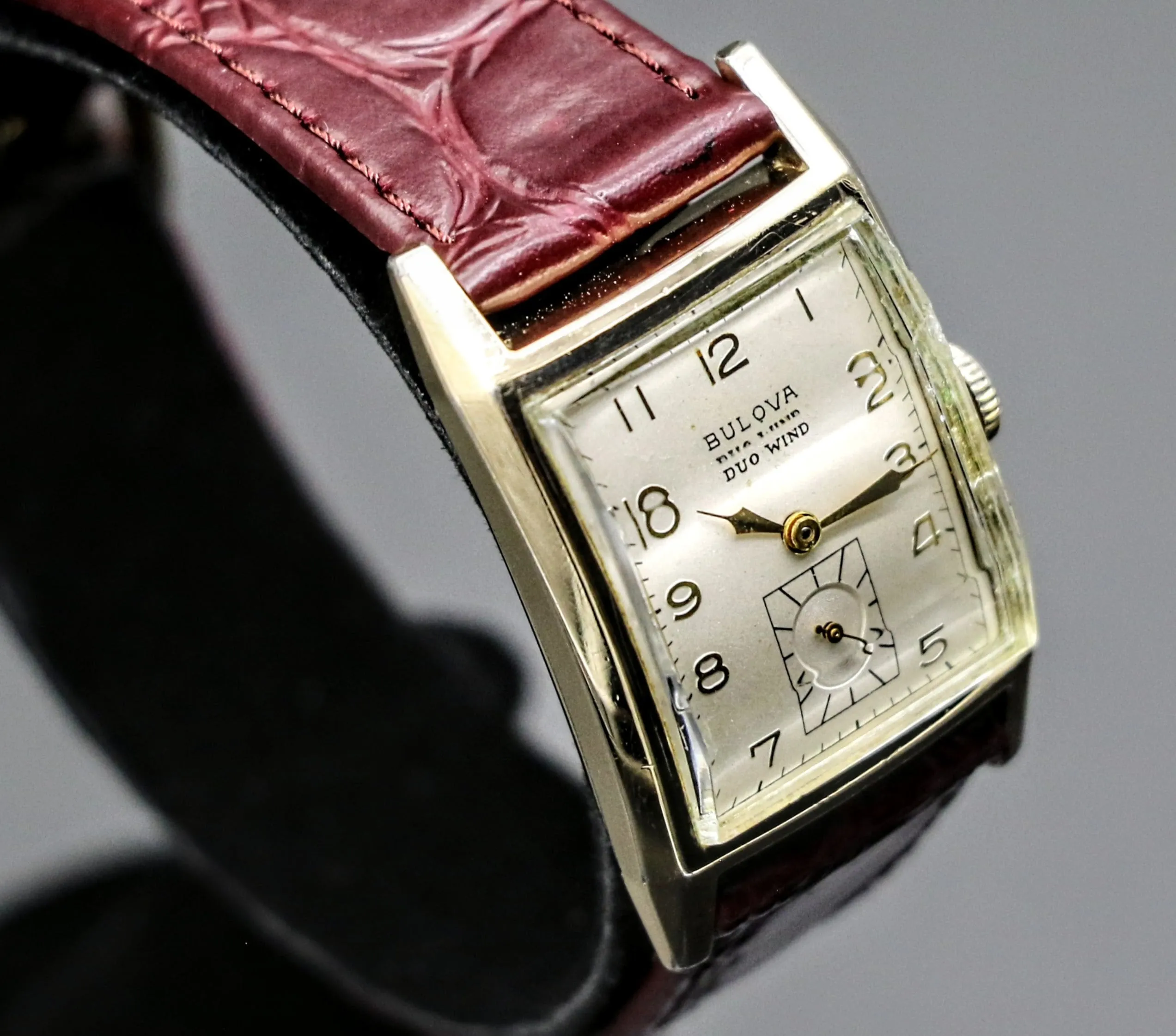 BULOVA 1951 DUO WIND Automatic Wristwatch Cal. 9AB Swiss Made Watch