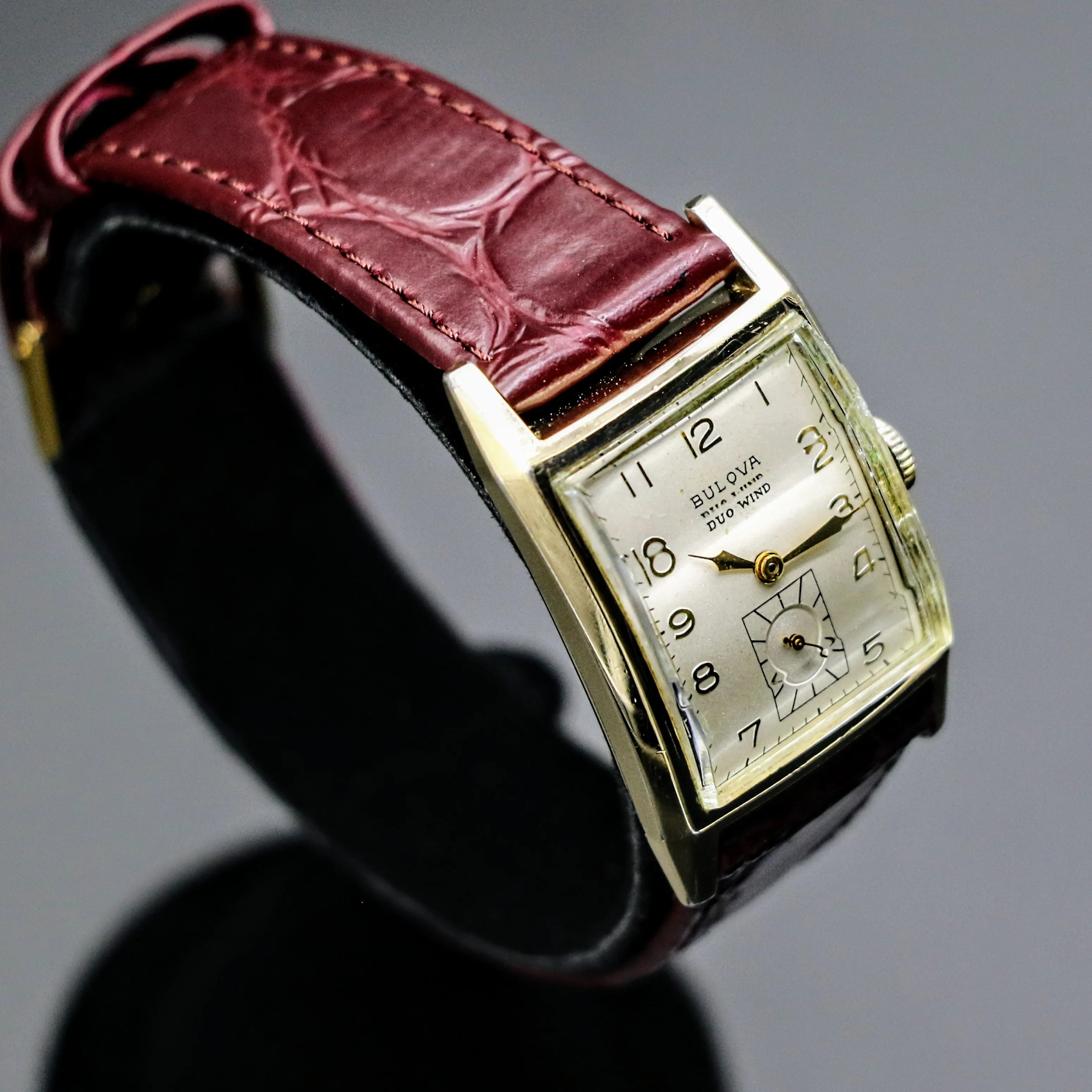 BULOVA 1951 DUO WIND Automatic Wristwatch Cal. 9AB Swiss Made Watch