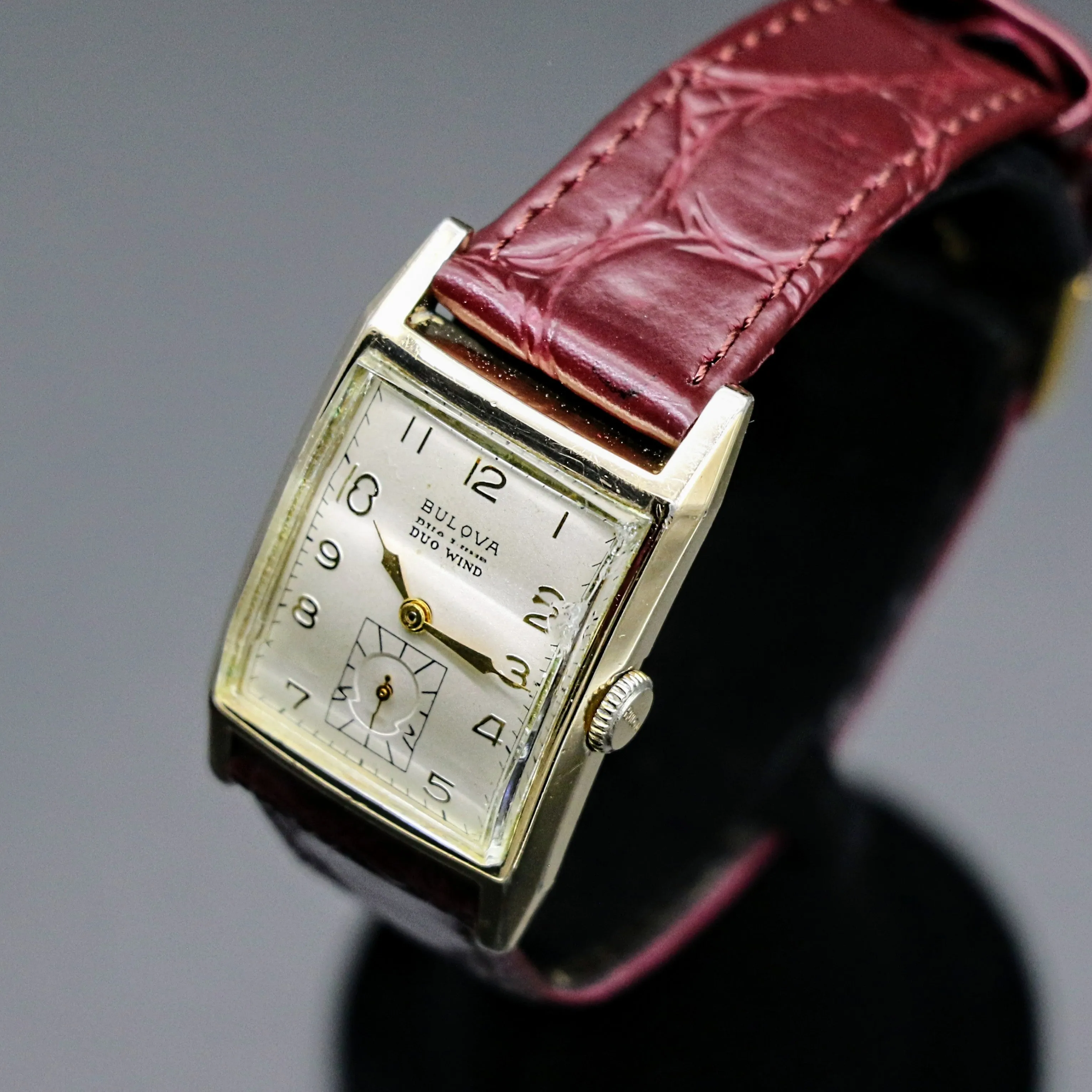 BULOVA 1951 DUO WIND Automatic Wristwatch Cal. 9AB Swiss Made Watch