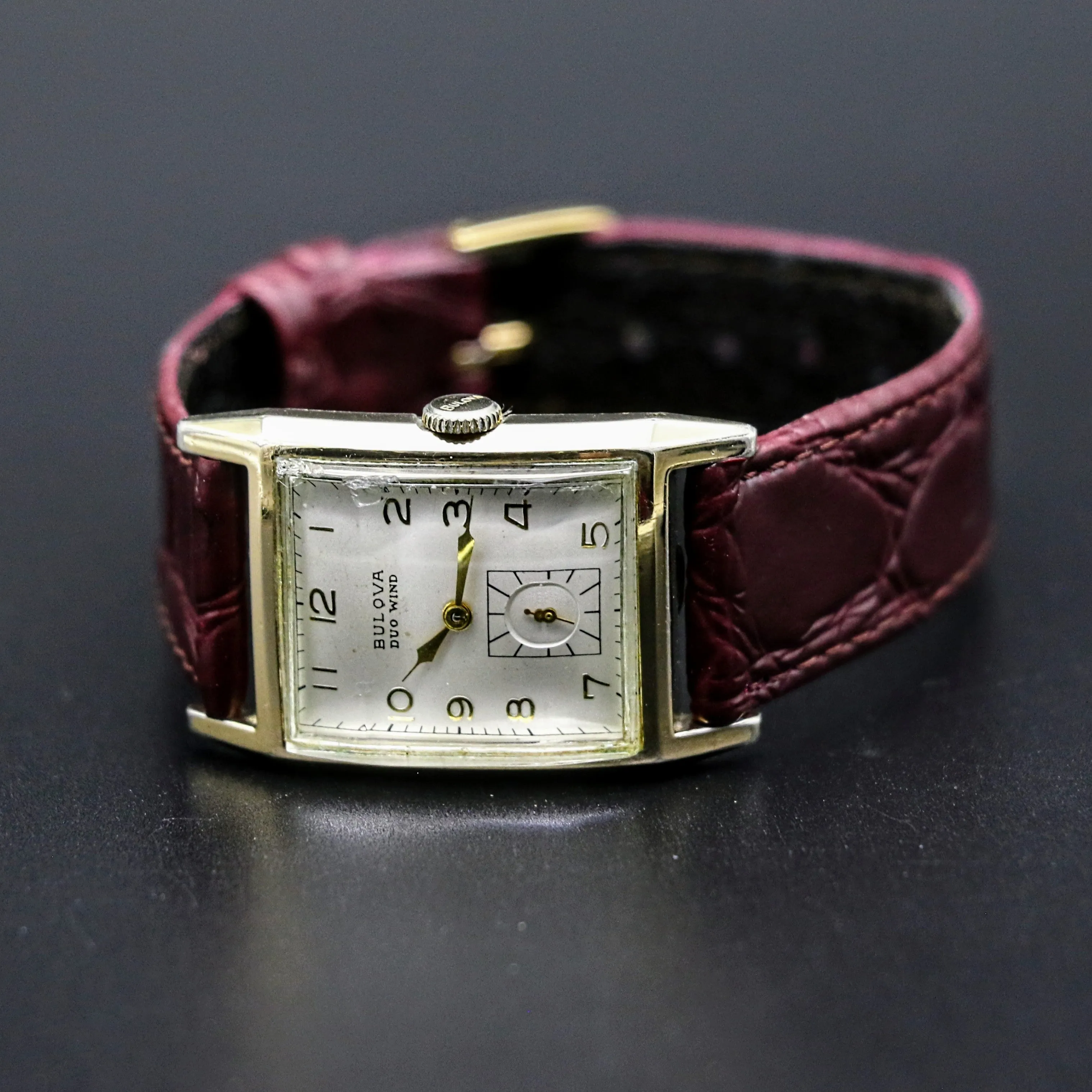 BULOVA 1951 DUO WIND Automatic Wristwatch Cal. 9AB Swiss Made Watch