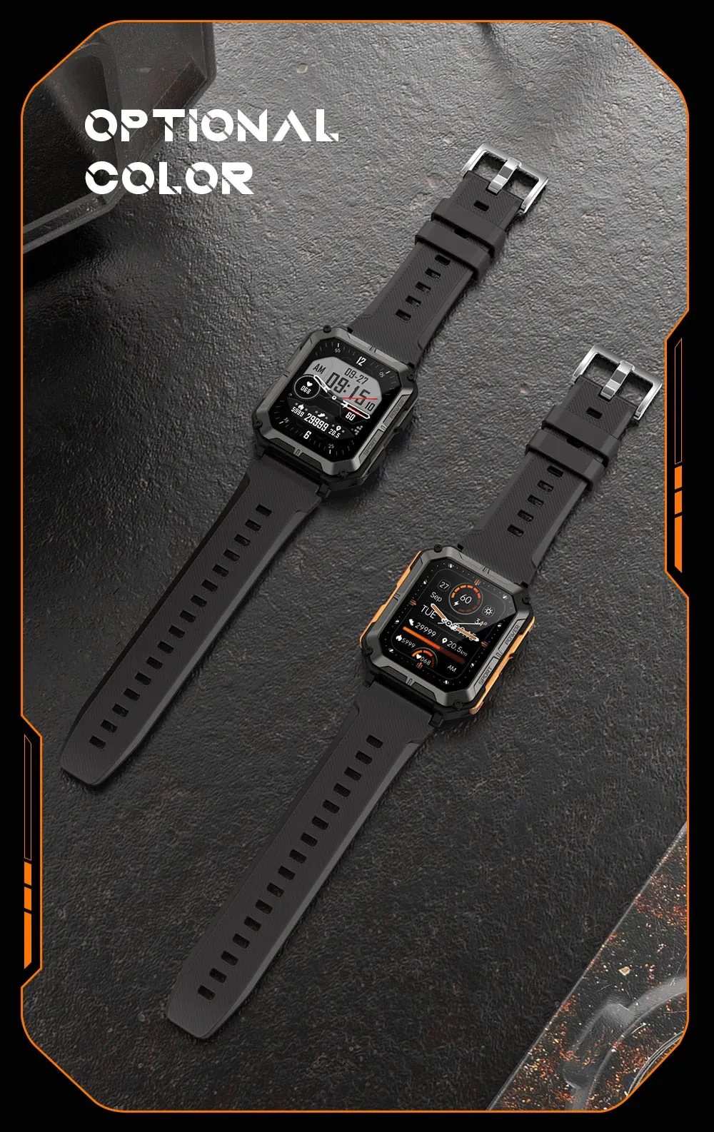 C20Pro Smart Watch IP68 Waterproof