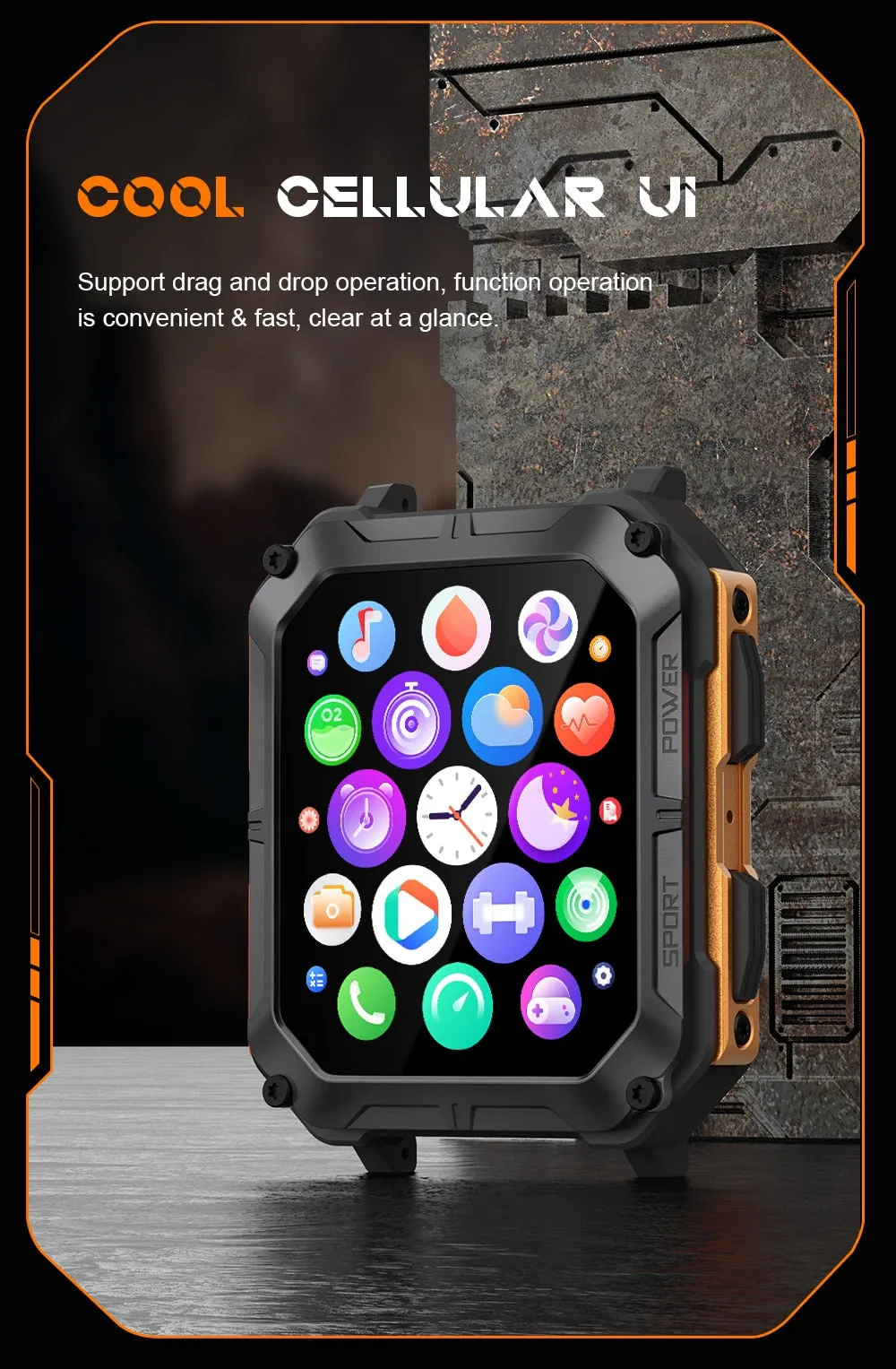 C20Pro Smart Watch IP68 Waterproof
