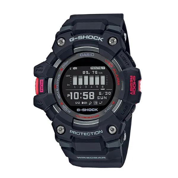 Casio G-Shock G-SQUAD Bluetooth¶ô¶÷ Black Resin Band Watch GBD100-1D GBD-100-1
