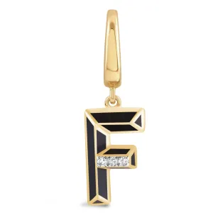 Ceramic Alphabet charm RDCH0031PB-F RDCH0031PB-F