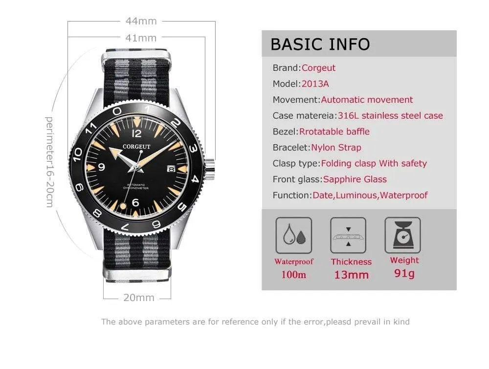 CORGEUT Best Diving Watch