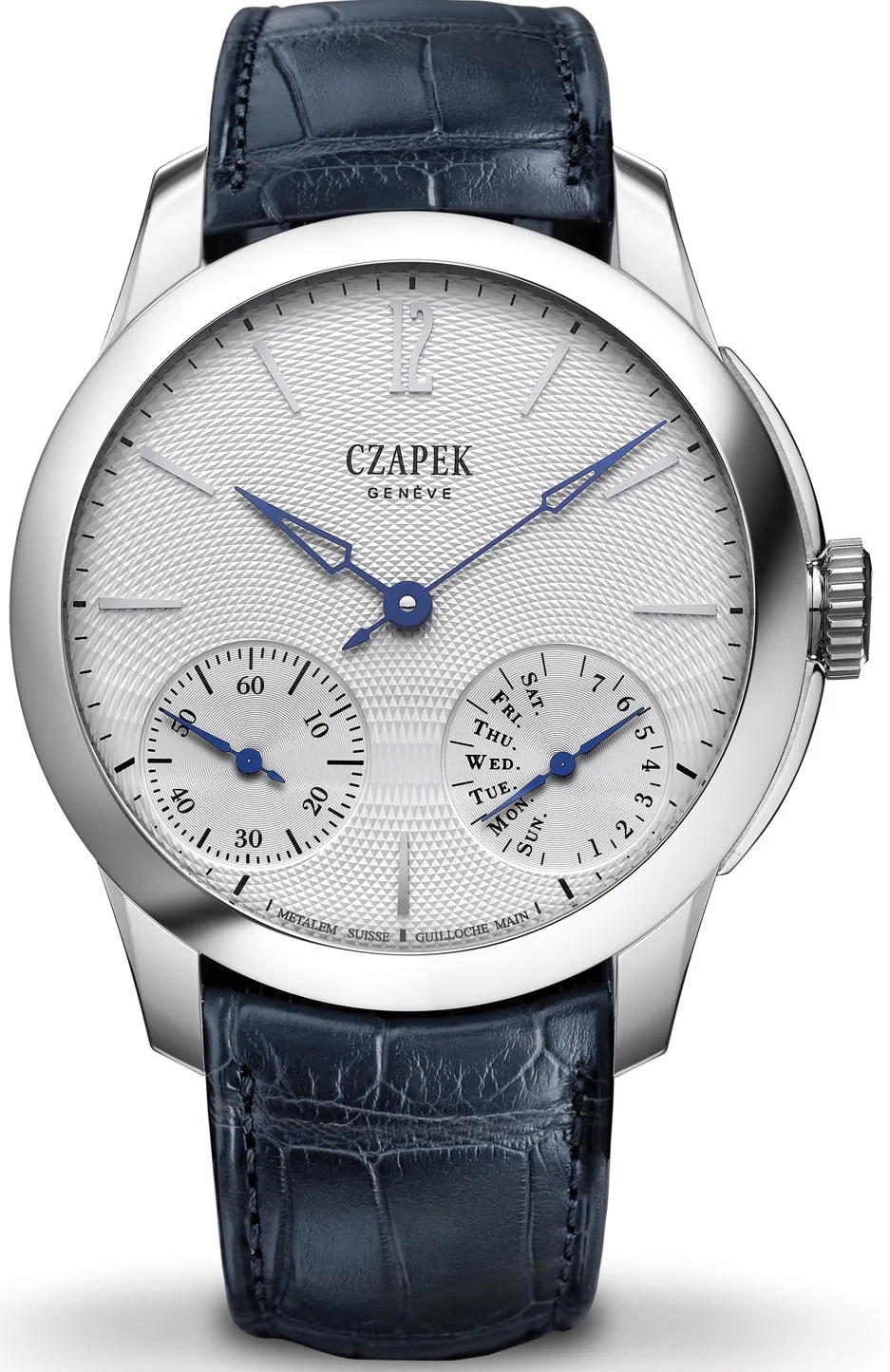 CZP Watch Quai des Bergues Guilloche Ricochet Steel Sea Salt Grey S Limited Edition