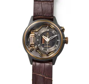 Electricianz Brown Mokaz Crocoz Watch ZZ-A1C/02-CR
